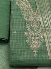 Embroidered Organza Unstitched Suit With Dupatta